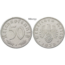 Drittes Reich, 50 Reichspfennig 1942, G, vz-st, J. 372