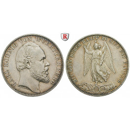 Württemberg, Herzogtum Württemberg (Kgr. ab 1806), Karl, Siegestaler 1871, vz
