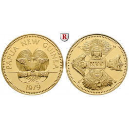 Papua-Neuguinea, 100 Kina 1979, 8,61 g fein, PP