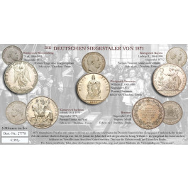 diverse Länder, Siegestaler 1871, ss-vz
