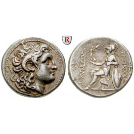 Thrakien, Königreich, Lysimachos, Tetradrachme 297-281 v.Chr., ss-vz