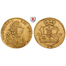 Brandenburg-Preussen, Königreich Preussen, Friedrich Wilhelm I., Dukat 1717, f.vz