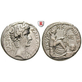 Römische Provinzialprägungen, Seleukis und Pieria, Antiocheia am Orontes, Augustus, Tetradrachme 4-3 v.Chr., ss
