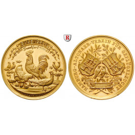 Gewerbe, Handel, Industrie, Tierzucht und Motive, Goldmedaille o.J., st