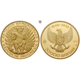 Indonesien, 20000 Rupiah 1970, 44,43 g fein, PP