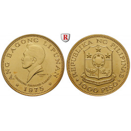 Philippinen, Republik, 1000 Piso 1975, 8,96 g fein, st