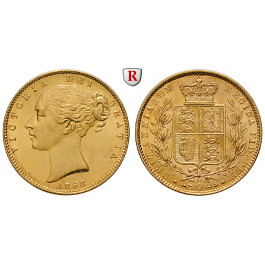 Grossbritannien, Victoria, Sovereign 1868, 7,32 g fein, f.st