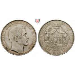 Hessen, Hessen-Homburg, Ferdinand, Vereinstaler 1862, ss+