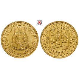 Tschechoslowakei, Dukat 1925, 3,44 g fein, st