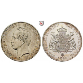 Anhalt, Anhalt-Dessau, Leopold Friedrich, Vereinstaler 1866, vz-st