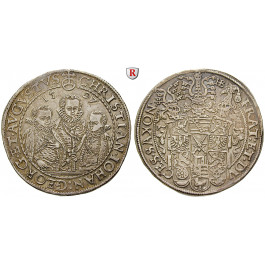 Sachsen, Albertinische Linie, Christian II., Johann Georg, August unter Vormundschaft, Reichstaler 1597, ss-vz
