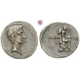 Römische Republik, Octavian, Denar 32-29 v.Chr., ss-vz