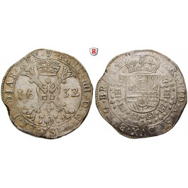 Belgien, Brabant, Philipp IV., Patagon 1632, ss-vz