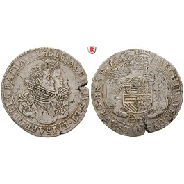 Belgien, Brabant, Albert und Isabella, Dukaton 1618, ss+