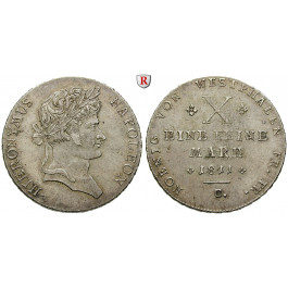 Westfalen, Königreich, Hieronymus Napoleon, Konventionstaler 1811, ss-vz