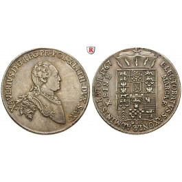 Sachsen, Albertinische Linie, Xaver, Administrator, Konventionstaler 1767, ss-vz