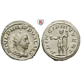 Römische Kaiserzeit, Philippus II., Caesar, Antoninian 244-247, st