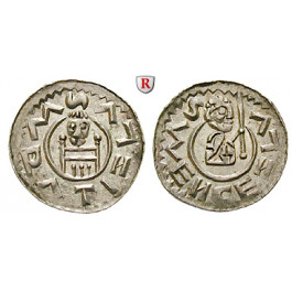 Böhmen, Königreich, Vratislav II., Denar o.J., vz-st