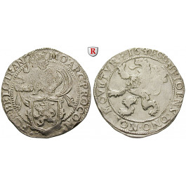 Niederlande, Overijssel, 1/2 Löwentaler 1641, ss