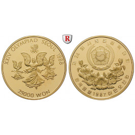 Korea - Südkorea, 25000 Won 1987, 15,55 g fein, PP