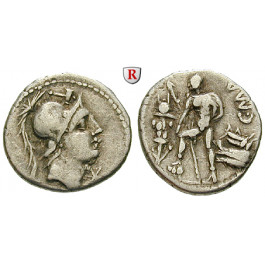 Römische Republik, C. Malleolus, Denar 96 v.Chr., ss