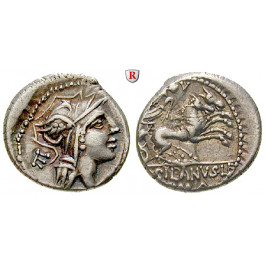 Römische Republik, D. Silanus, Denar 91 v.Chr., ss+