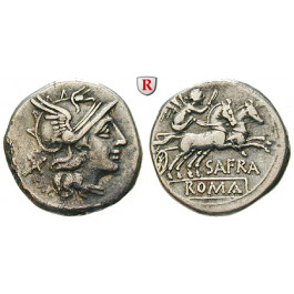 Römische Republik, Spurius Afranius, Denar 150 v.Chr., ss