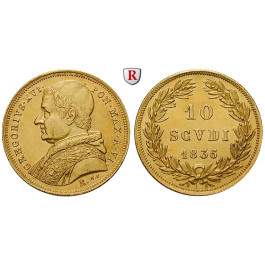 Vatikan, Gregor XVI., 10 Scudi 1836, f.vz