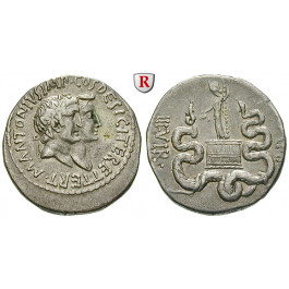 Römische Provinzialprägungen, Ionien, Ephesos, Marcus Antonius, Cistophor 39 v.Chr., ss-vz