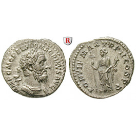 Römische Kaiserzeit, Macrinus, Denar 217, vz