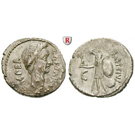 Römische Republik, Caius Iulius Caesar, Denar 44 v.Chr., ss