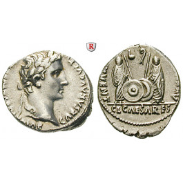 Römische Kaiserzeit, Augustus, Denar 2 v.-4 n.Chr., ss+