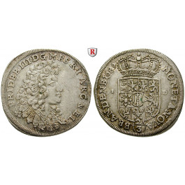 Brandenburg-Preussen, Kurfürstentum Brandenburg, Friedrich III., 2/3 Taler 1689, vz