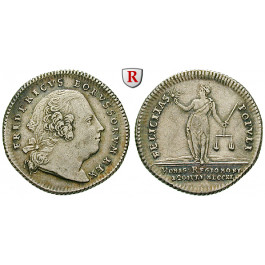 Brandenburg-Preussen, Königreich Preussen, Friedrich II., Silberabschlag 1740, ss-vz