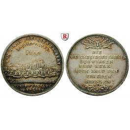 Brandenburg-Preussen, Königreich Preussen, Friedrich II., Silbermedaille 1744, vz