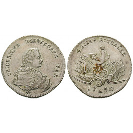 Brandenburg-Preussen, Königreich Preussen, Friedrich II., 1/4 Reichstaler 1750, f.vz