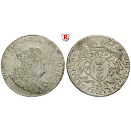 Danzig, Stadt, August III., 30 Gröscher 1762, ss+