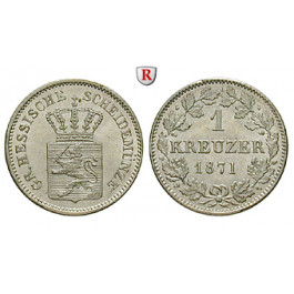 Hessen, Hessen-Darmstadt, Ludwig III., Kreuzer 1871, st