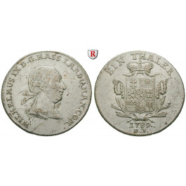 Hessen, Hessen-Kassel, Wilhelm IX., Taler 1789, ss