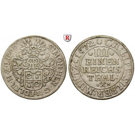 Lippe, Grafschaft, Simon Heinrich, 1/3 Taler 1672, ss+