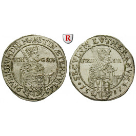 Sachsen, Albertinische Linie, Johann Georg I., 1/8 Taler 1617, vz