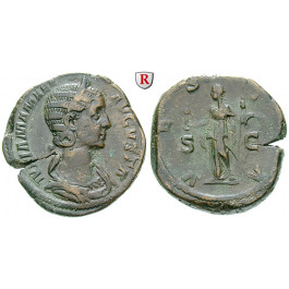 Römische Kaiserzeit, Julia Mamaea, Mutter des Severus Alexander, Sesterz 226, ss
