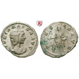 Römische Kaiserzeit, Julia Maesa, Großmutter des Elagabal, Denar, ss-vz