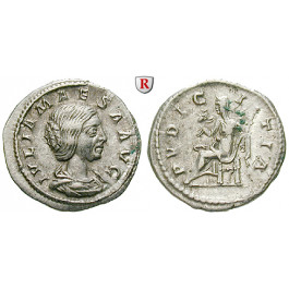 Römische Kaiserzeit, Julia Maesa, Großmutter des Elagabal, Denar 218-222, ss