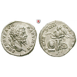 Römische Kaiserzeit, Septimius Severus, Denar 200, vz