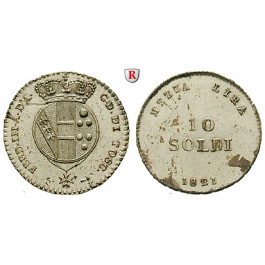 Italien, Toscana, Ferdinando III., 2. Regierung, 10 Soldi 1821, f.st