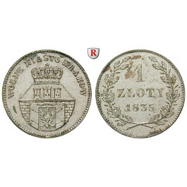 Polen, Krakau, Zloty 1835, f.st