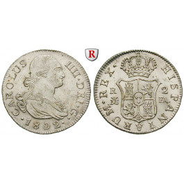 Spanien, Carlos IV., 2 Reales 1802, vz+/f.st