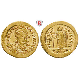 Byzanz, Anastasius I., Solidus 498-518, f.st
