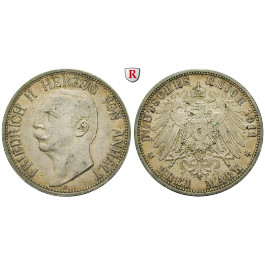 Deutsches Kaiserreich, Anhalt, Friedrich II., 3 Mark 1911, A, vz+, J. 23
